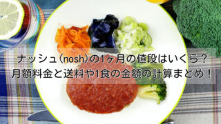 ナッシュ(nosh)の1ヶ月の値段はいくら？月額料金と送料や1食の金額の計算まとめ！