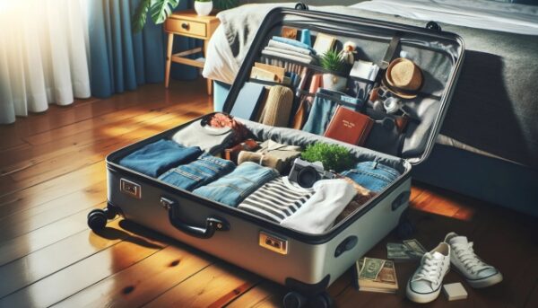 スーツケースカバーはダイソーにある？